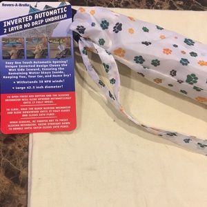 NWT INVERTED AUTOMATIC 2 Layer NO DRIP UMBRELLA